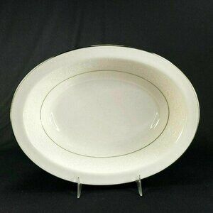 Noritake Oval Vegetable Bowl Serving10 Inch Marseille Pattern Ivory  Ret Vintage